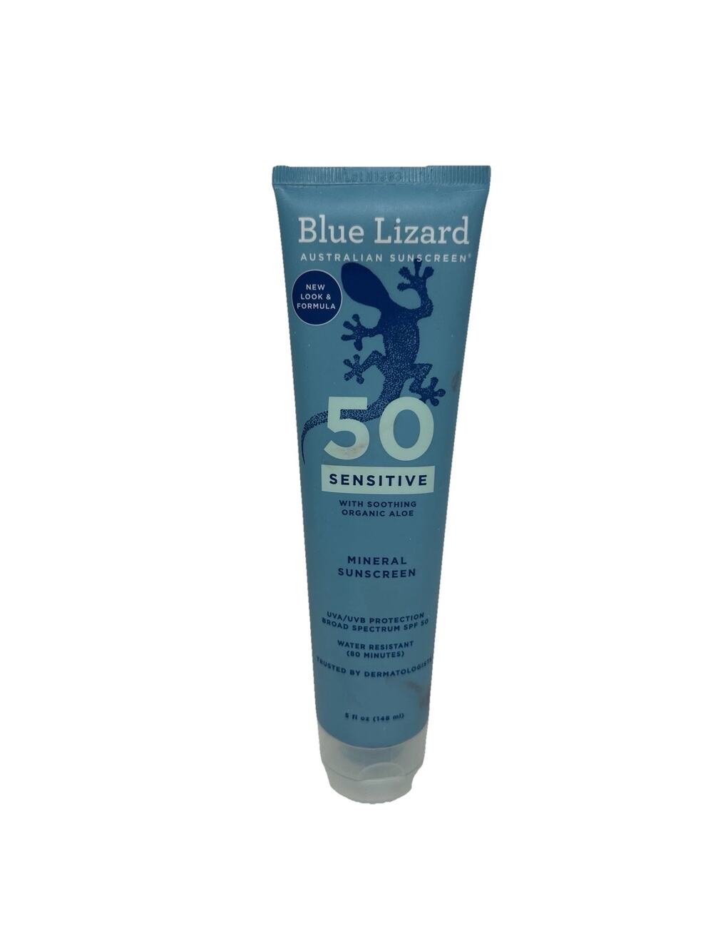 Blue Lizard Sensitive Mineral Sunscreen With Aloe 50spf Water Resistant 5 oz